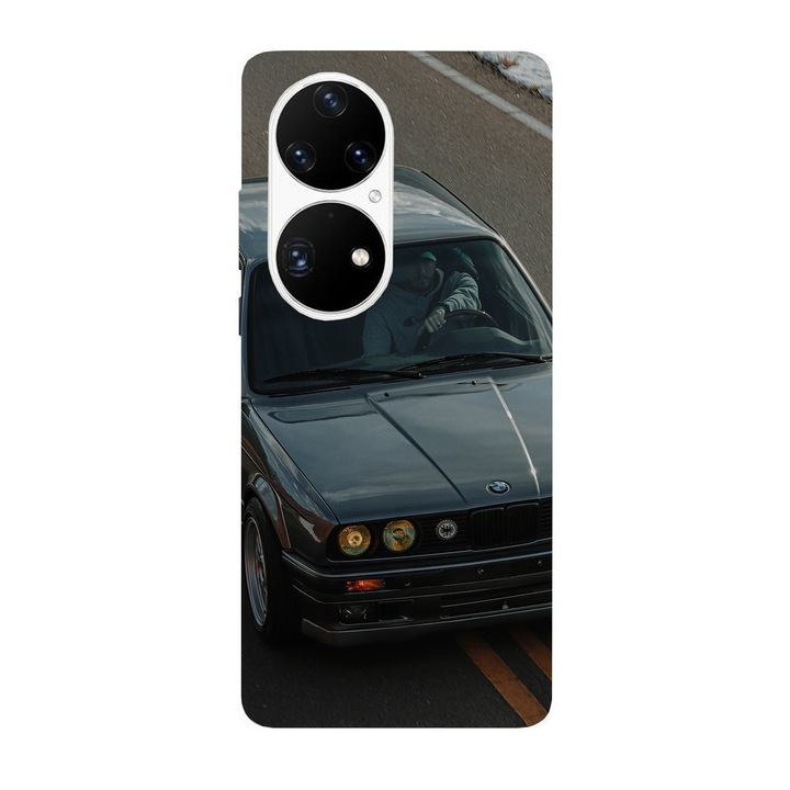 Кейс съвместим с Huawei Nova 9 модел BMW 3 Series E30, силикон, TPU, обратното