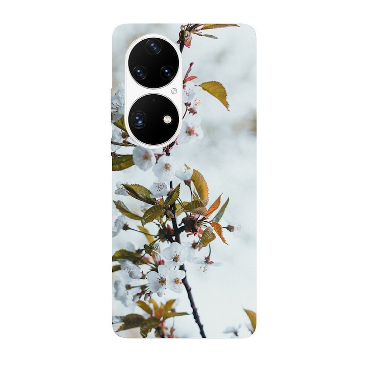 Капак, съвместим с Huawei Nova 9 модел Cherries Flower, Silicone, TPU, Viceversa