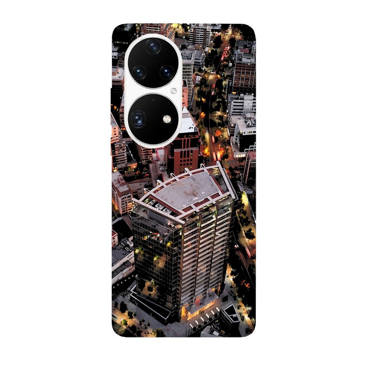 Кейс съвместим с Huawei Nova Y70 модел City view, Силиконов, TPU, Обратно