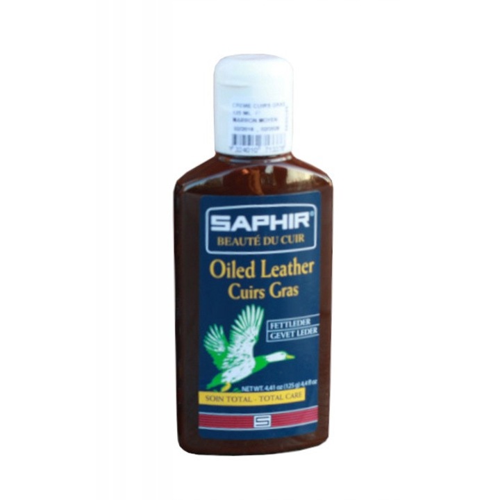 Препарат за почистване на обувки, Saphir, За велур и набук, 125 мл, Тъмно кафяв