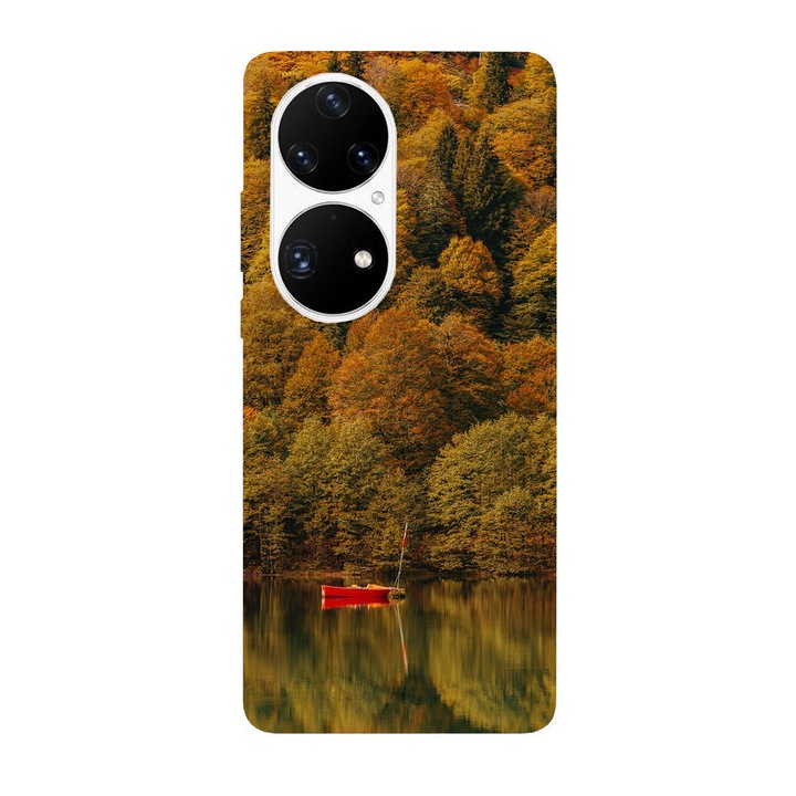 Кейс съвместим с Huawei Nova Y70 модел Forest Lake View, силикон, TPU, обратното