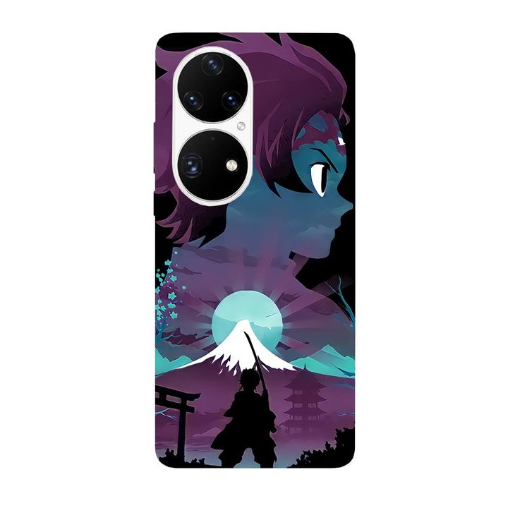 Капак, съвместим с Huawei Nova Y70 модел Hero Tanjiro, силикон, TPU, обратното