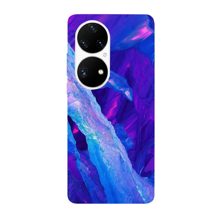 Капак, съвместим с Huawei Nova Y70 модел Ледени кристали, силикон, TPU, обратното