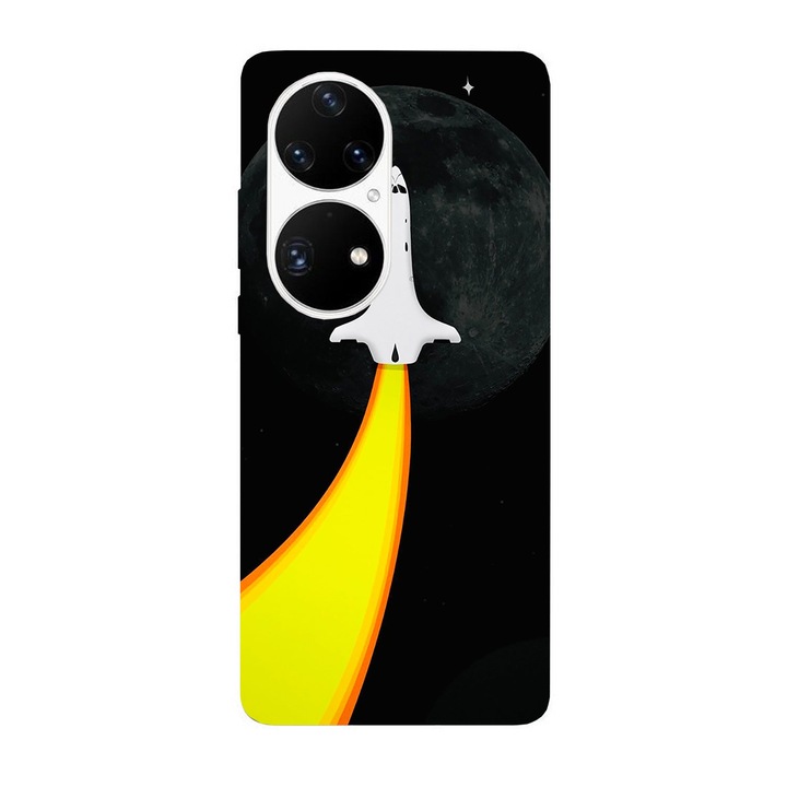 Кейс съвместим с Huawei Nova Y70 модел Space Shuttle, силикон, TPU, обратното