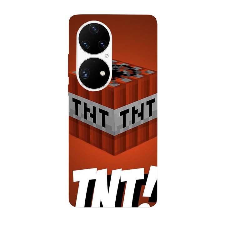 Кейс съвместим с Huawei Nova Y70 модел TNT Minecraft, Силикон, TPU, Обратно