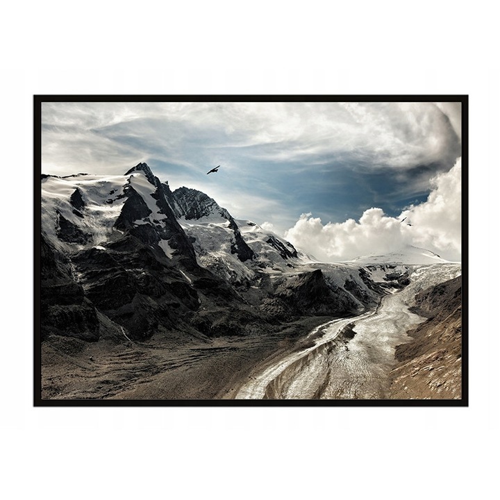 Poster cu rama Munte, PoStar, 53x73 cm, Multicolor