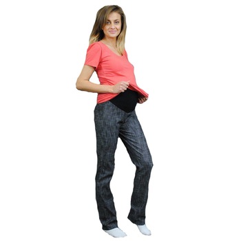 Blugi gravide, negri, S Blugi gravide, negri, S