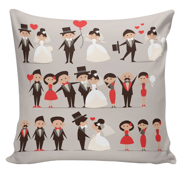 Perna decorativa Spiffy 1, 45x45 cm, multicolor