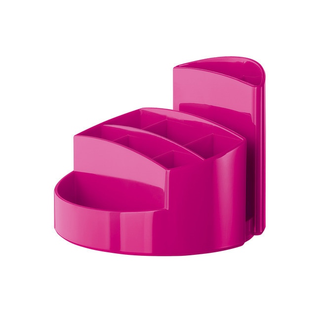 Suport pentru articole de birou, HAN Rondo - roz lucios