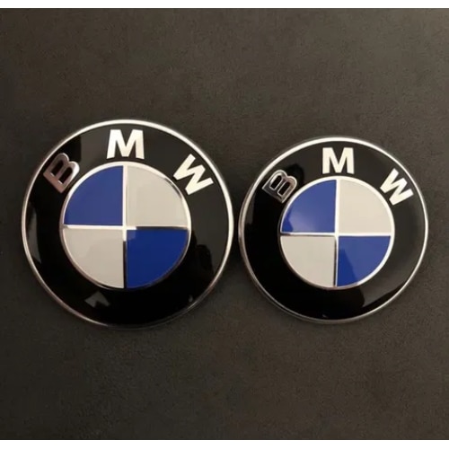 BMW лого емблема за преден капак/багажник 82MM синьо-бял - eMAG.bg