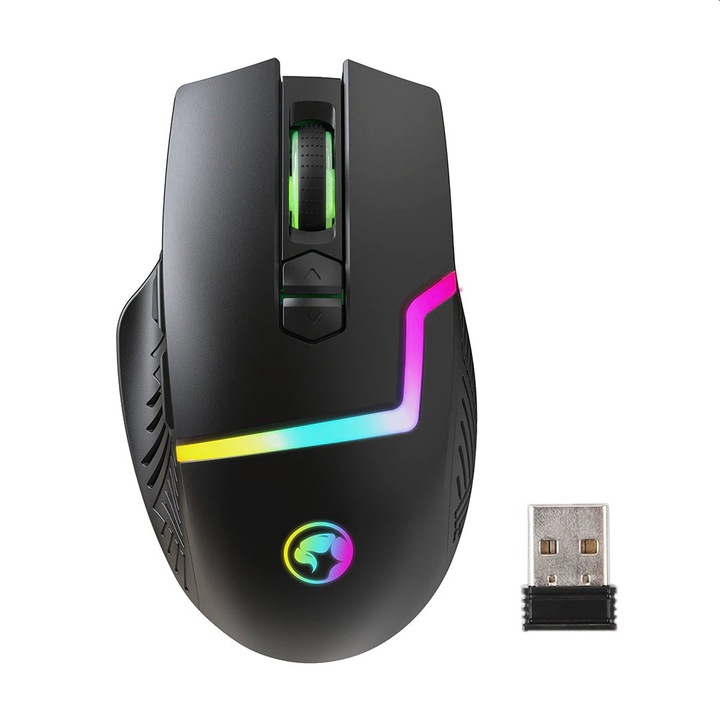 Безжична геймърска мишка Marvo M791W, Черен, USB