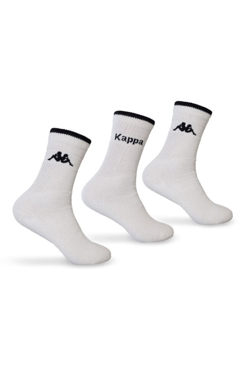 Set 3 perechi soseste dama, Kappa, Bumbac, Alb, 39-42 EU
