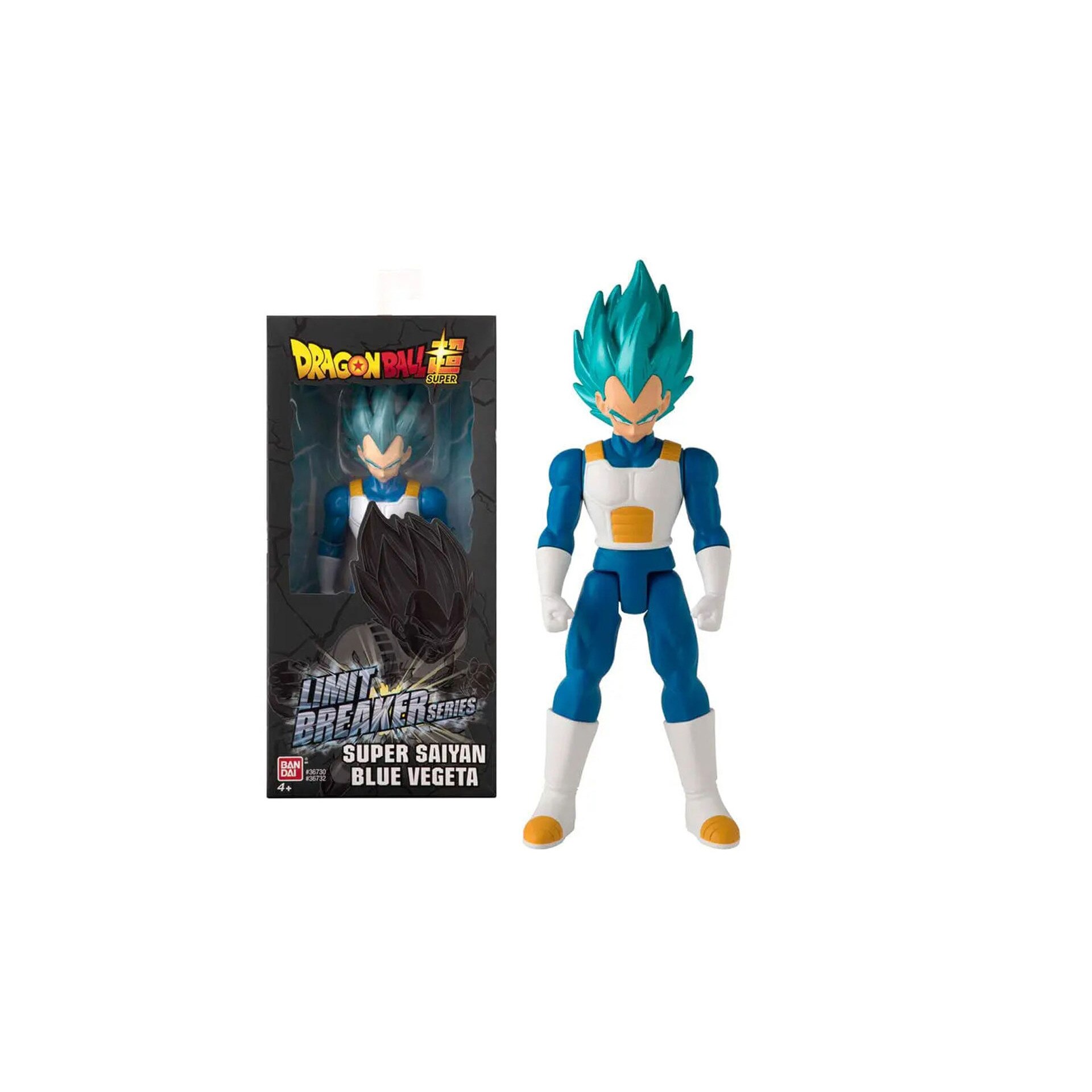 Figurine Dragon Ball Limit Breaker – Vegeta Super Saiyan Blue – 30 Cm – Articulations épaules/hanches – Bandai – Dès 4 Ans