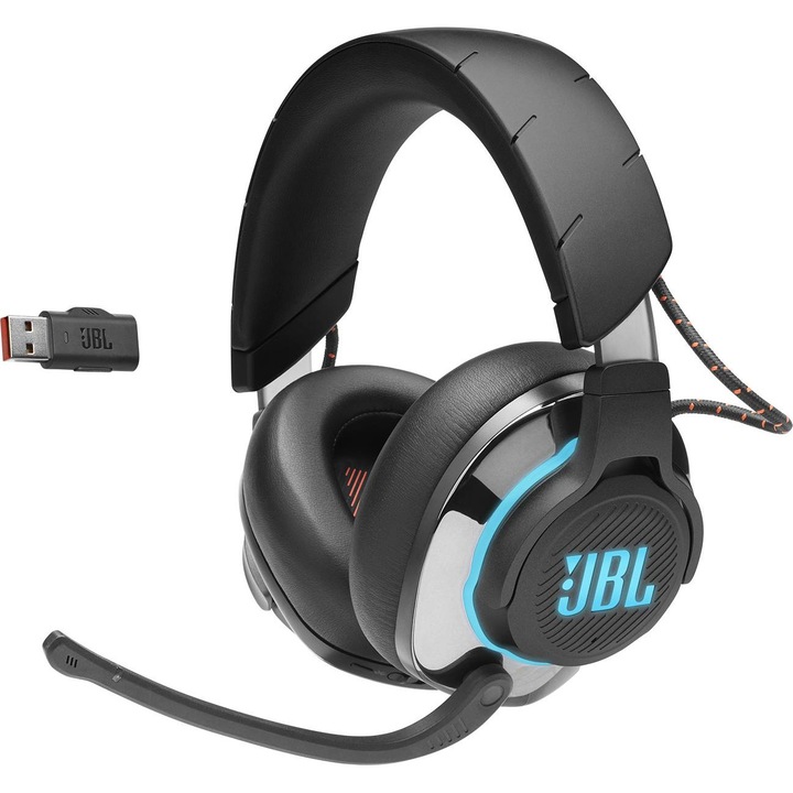 Vezeték nélküli gaming fejhallgató, JBL Quantum 810, fekete