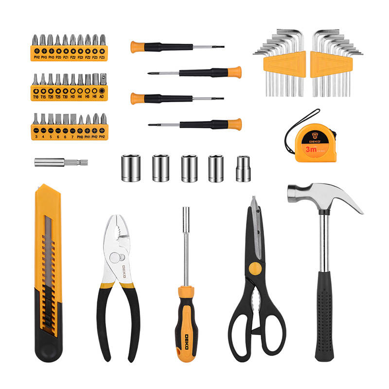 Комплект ръчни инструменти Deko Tools DKMT62, 62 броя - eMAG.bg