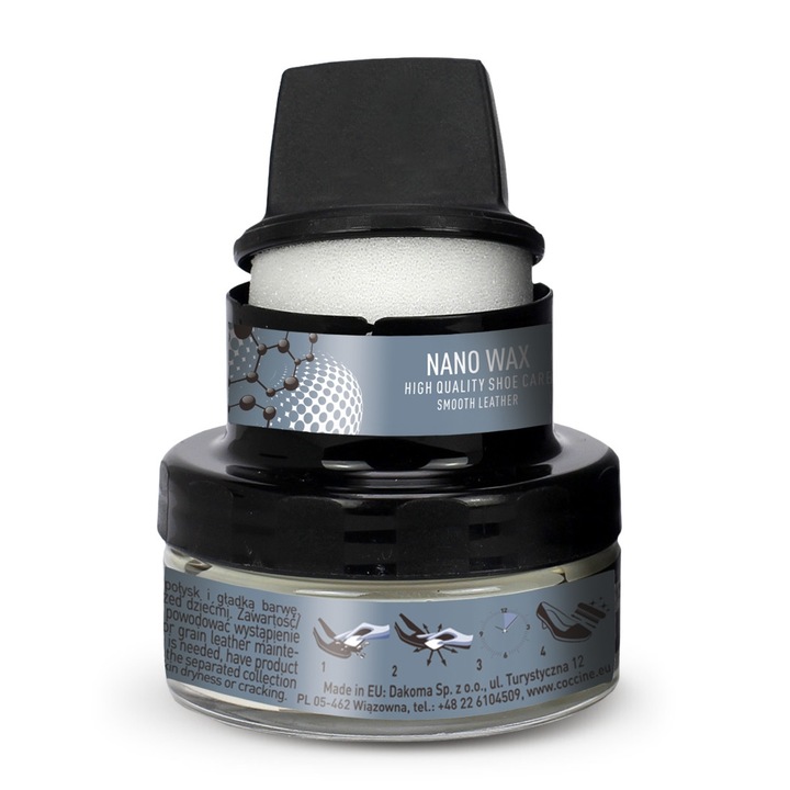 Crema cu ceara pentru incaltaminte, Coccine, Bleumarin, 50ml