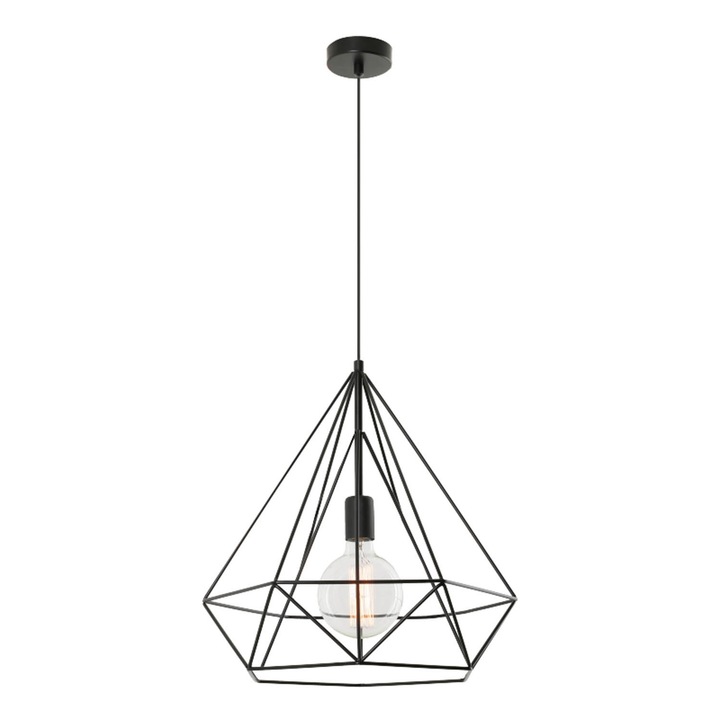 Pendul, Lampex, Alma A, lampa suspendata, loft, negru, 95x40 cm, 60W