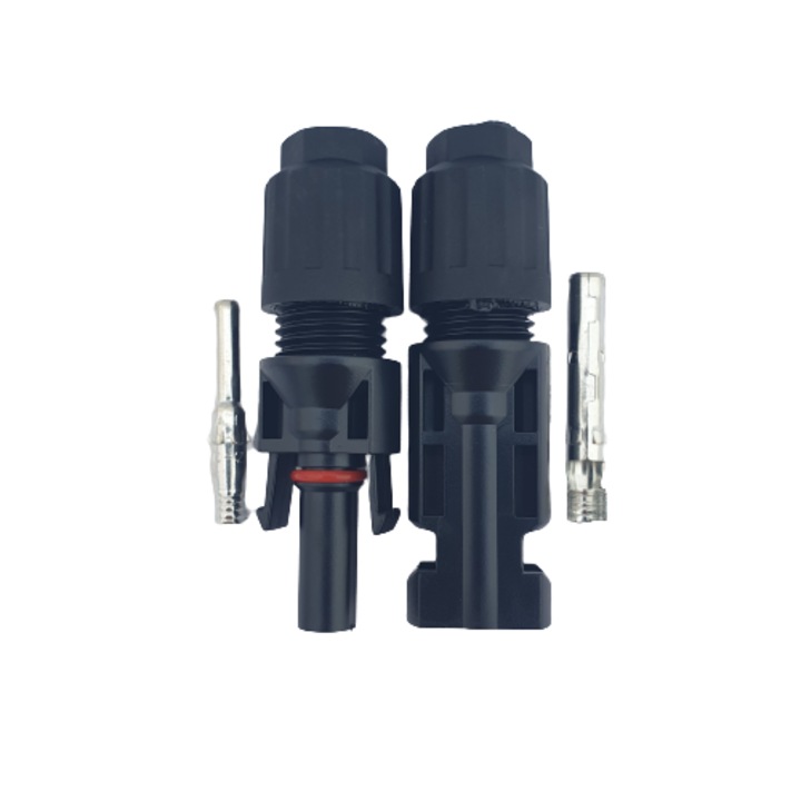Set mufe MC4, conector panouri fotovoltaice, pereche mama, tata, 2.5/4.0 /6.0 mm