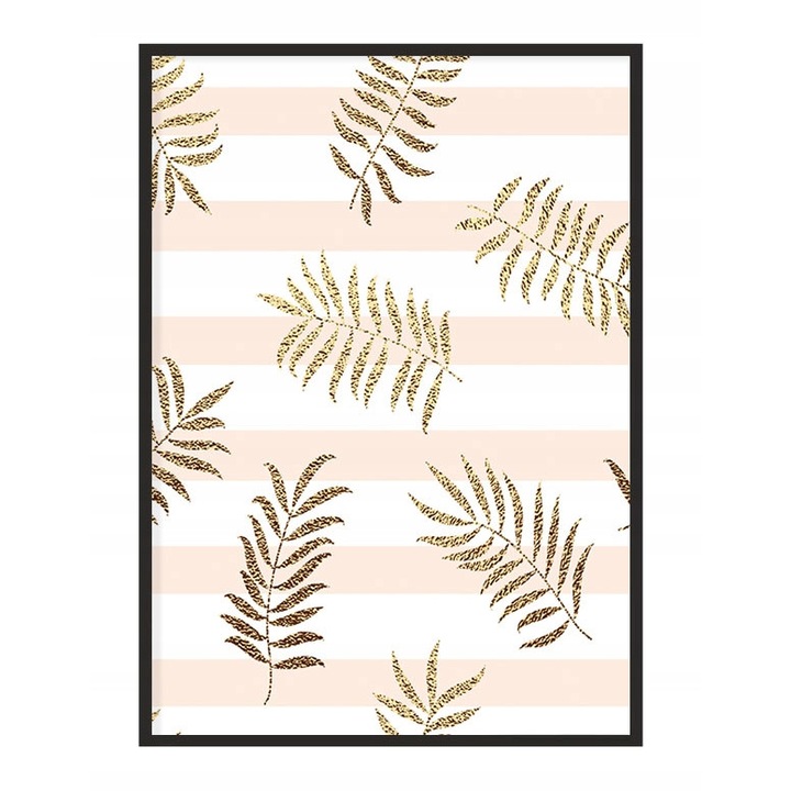 Poster decorativ cu rama, PoStar, MDF, 43x33 cm, Multicolor