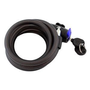 Lacat universal de bicicleta/motocicleta, Zola®, realizat din lant rezistent, 150 cm, cu 2 chei, negru