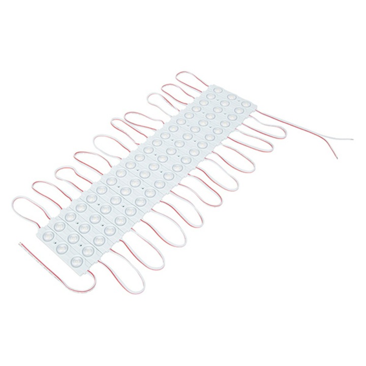 LED модул за лещи, Optonica, 12V, 0.72W, 3000K, IP65, Бял
