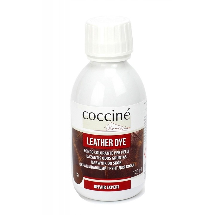 Vopsea pentru incaltaminte si obiecte din piele, Coccine, 125 ml, Maro inchis