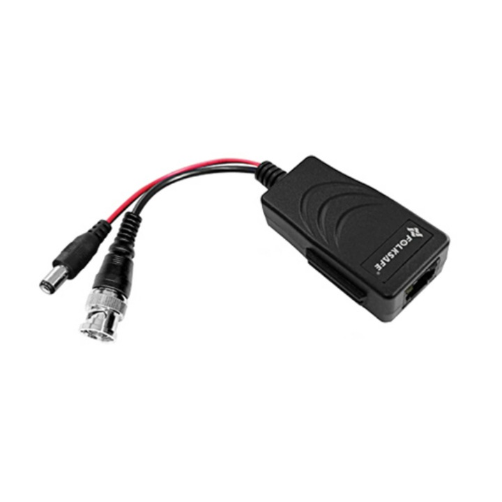 Transmitator video, Folksafe, Ethernet, UTP, Cat 5e/6, Negru