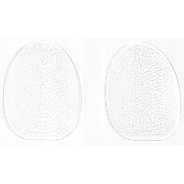 Set 2 perne antiderapante, Coccine, Pentru pantofi cu toc, Gel, Transparent