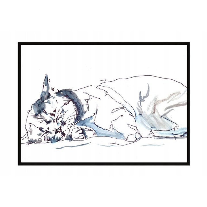 Poster cu rama, PoStar, MDF, 43x33 cm, Multicolor