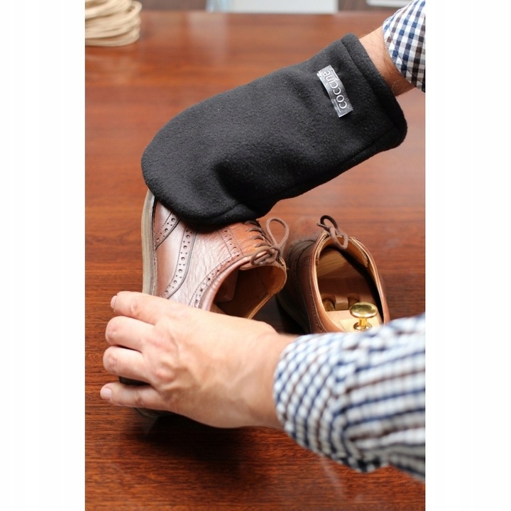 Manusa pentru lustruit pantofi Clever Glove, Coccine, 14 x 13 cm, Negru