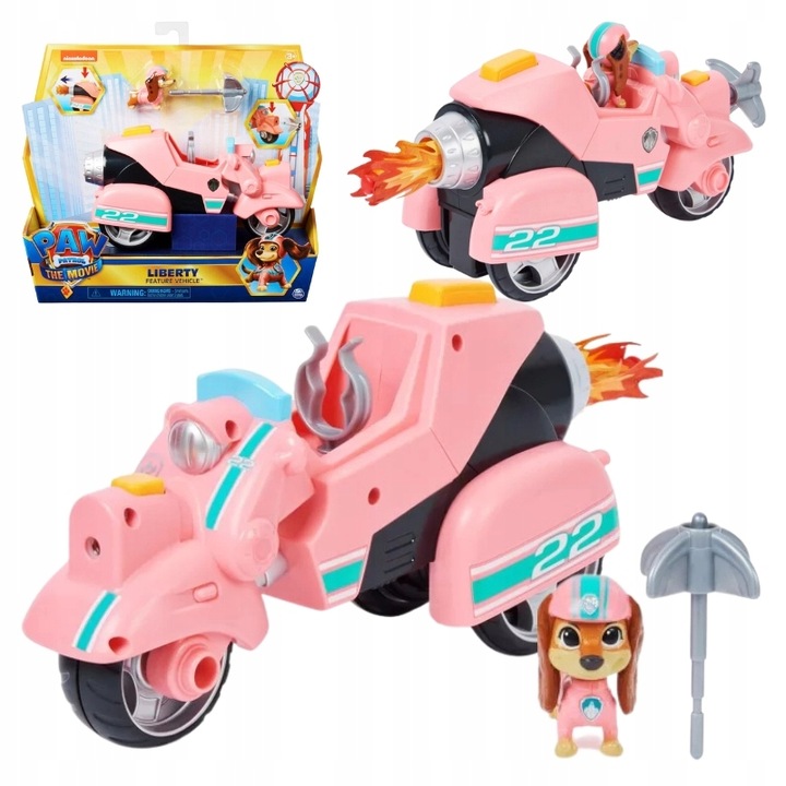 Vehicul, Spin Master, 6063427, Potrivita Pentru Copii De La Varsta De 3 Ani, Are Elemente Mobile, Setul Include Figurina