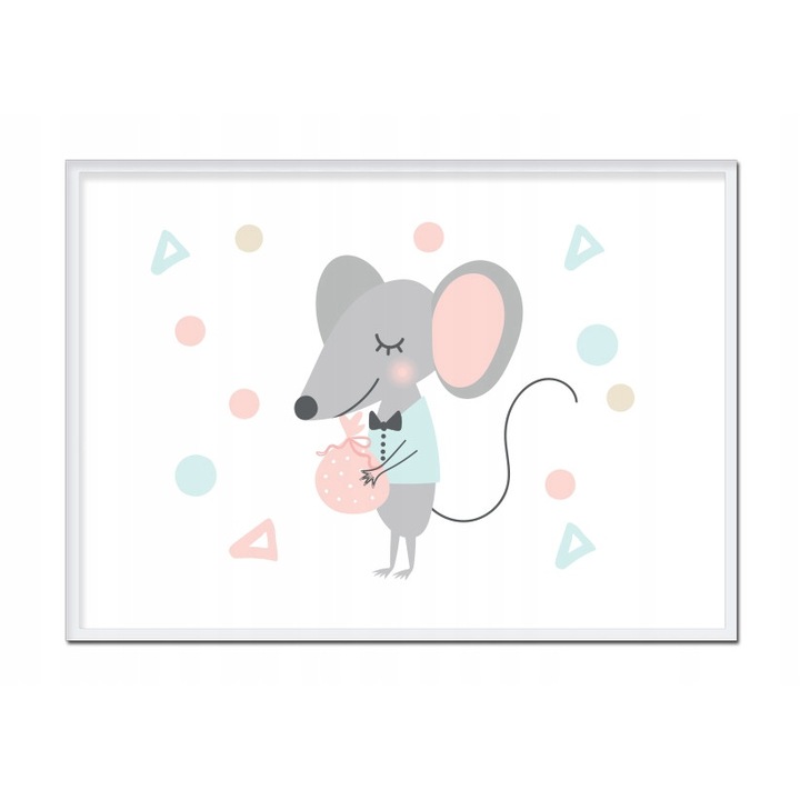 Рамкиран постер Мишки, PoStar, 33x43 см, Многоцветен