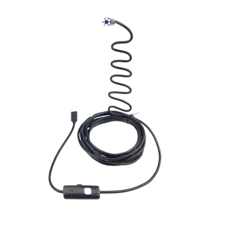 Camera inspectie Endoscop foto si video Xrec, USB, cablu rigid 1.5m, negru