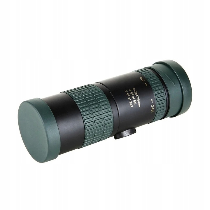 Apexel monokuláris Távcső 8-24x, 30mm, állvány és tartó, mellékelve, fekete