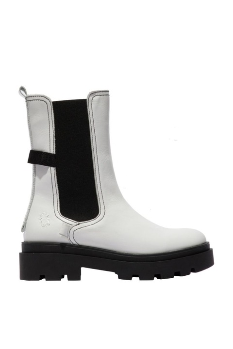 Ghete Judy, Fly London, Femei, Piele Naturala, Alb, 39