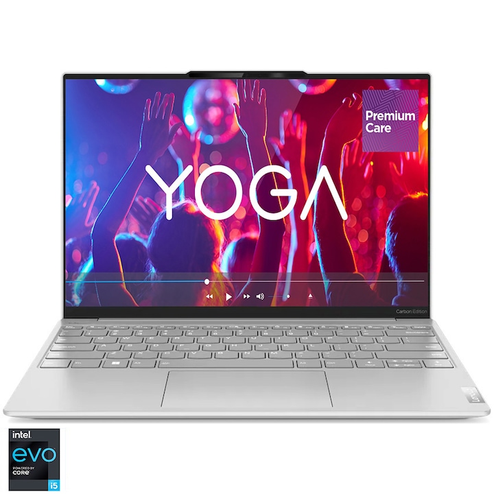 Laptop ultraportabil Lenovo Yoga Slim 7 Carbon 13IAP7 cu procesor Intel Core™ i5-1240P pana la 4.40 GHz, 13.3