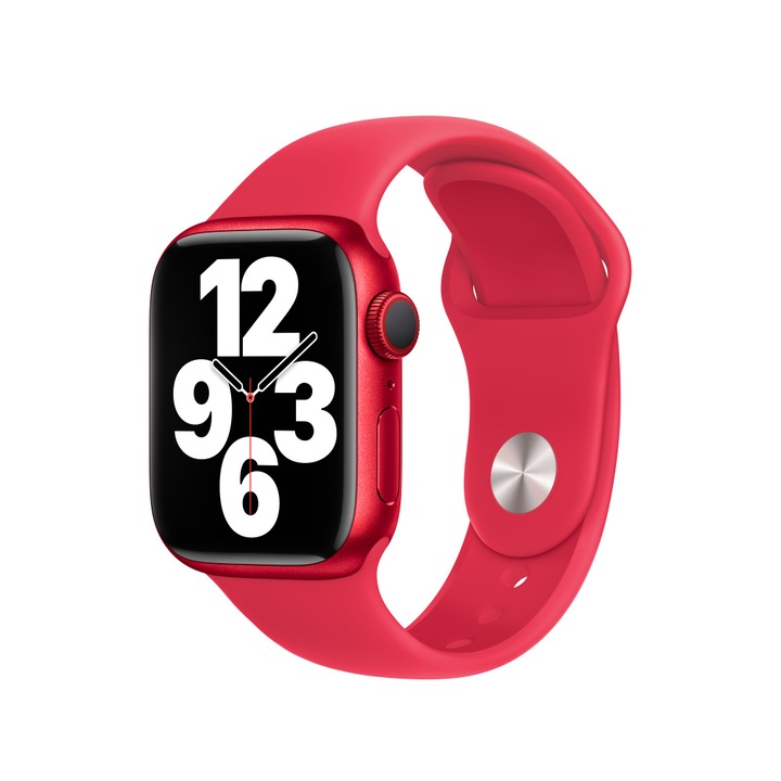 Силиконова Каишка за Apple Watch SE 40 mm, Червен