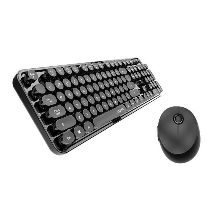 MOFII Sweet vezeték nélküli billentyűzet + egér fekete (SMK-623387AG Black) (6950125747127)