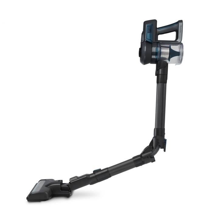 Aspirator de mana si vertical H.Koenig, UP690, PowerClean, ciclonic, 2in1, maner pliabil, ideal pentru casa si masina, functie PowerFlex, 2 viteze, filtru HEPA, silentios, capacitate 0.8 l, filtru otel inoxidabil, usor de utilizat, accesorii incluse, gri