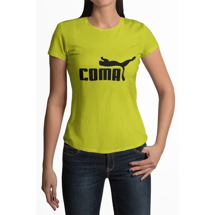 Tricou de dama personalizat, Verde, Coma, 3XL