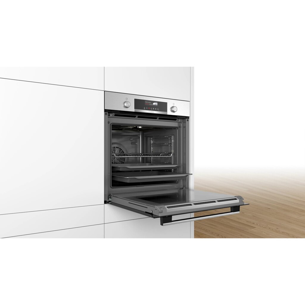 Bosch HBG578ES7F Serie 6 Forno Da Incasso In Acciaio Inox - 71L, Pirolisi, Home Connect