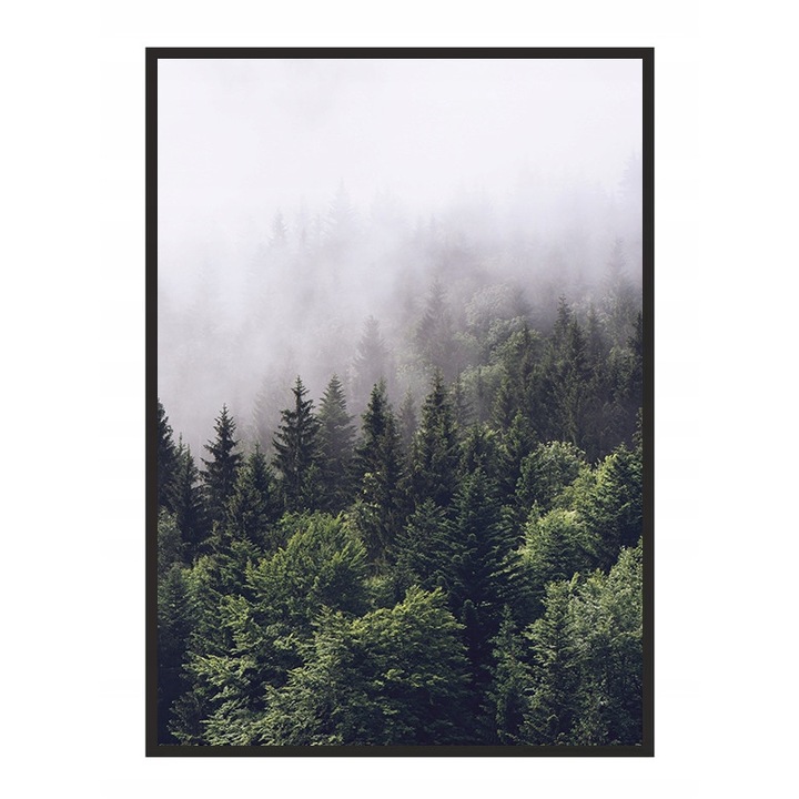 Poster decorativ cu rama, PoStar, MDF, 33x43 cm, Multicolor