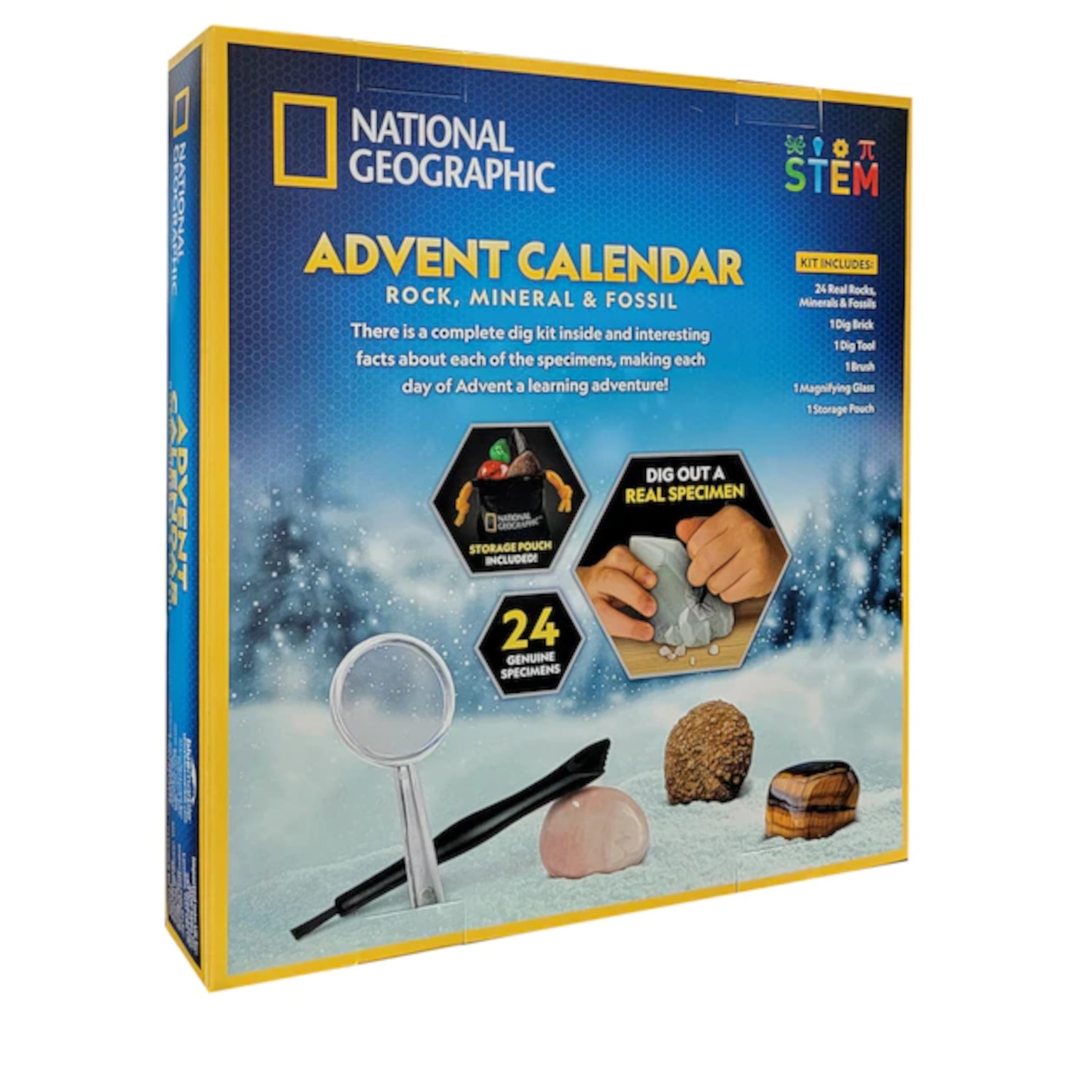 Calendar Advent National Geographic, 31 x 28 x 6 cm, multicolor eMAG.ro