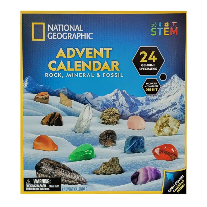 Calendar Advent National Geographic, 31 x 28 x 6 cm, multicolor eMAG.ro