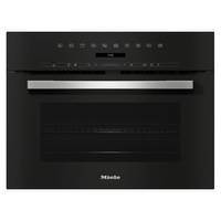Cuptor Miele H 7145 BM Black, DirectSensor S, Combi-micro, Quick&Gentle, Programe automate, Miele@home, Buton Popcorn, Negru/Inox