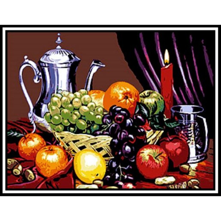 Baza de tapiserie preimprimata, Amarillys Gobelin, 45x60cm, Multicolor