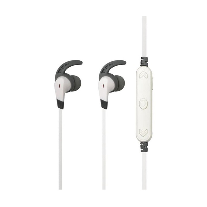 Headset: Remax RB-S25 - fehér stereo sport bluetooth headset fülhallgató