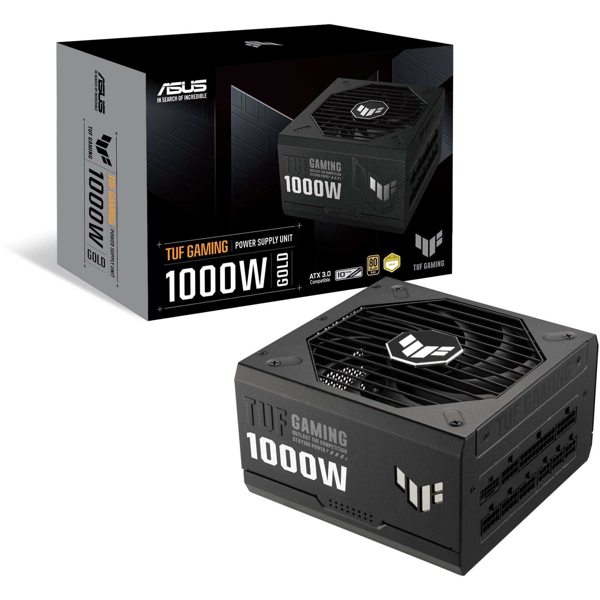 Sursa PC full modulara ASUS TUF Gaming 1000W, 80 PLUS Gold, neagru