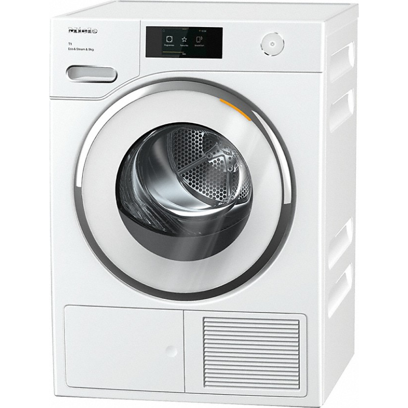 Uscator Miele TWR780WP EU1 LW, Eco&Steam, 9 kg, DirectSensor, afisaj mare, EcoSpeed, Miele@home, Wash2Dry, SilenceDrum, EcoFeedback, Clasa energetica A+++, Alb