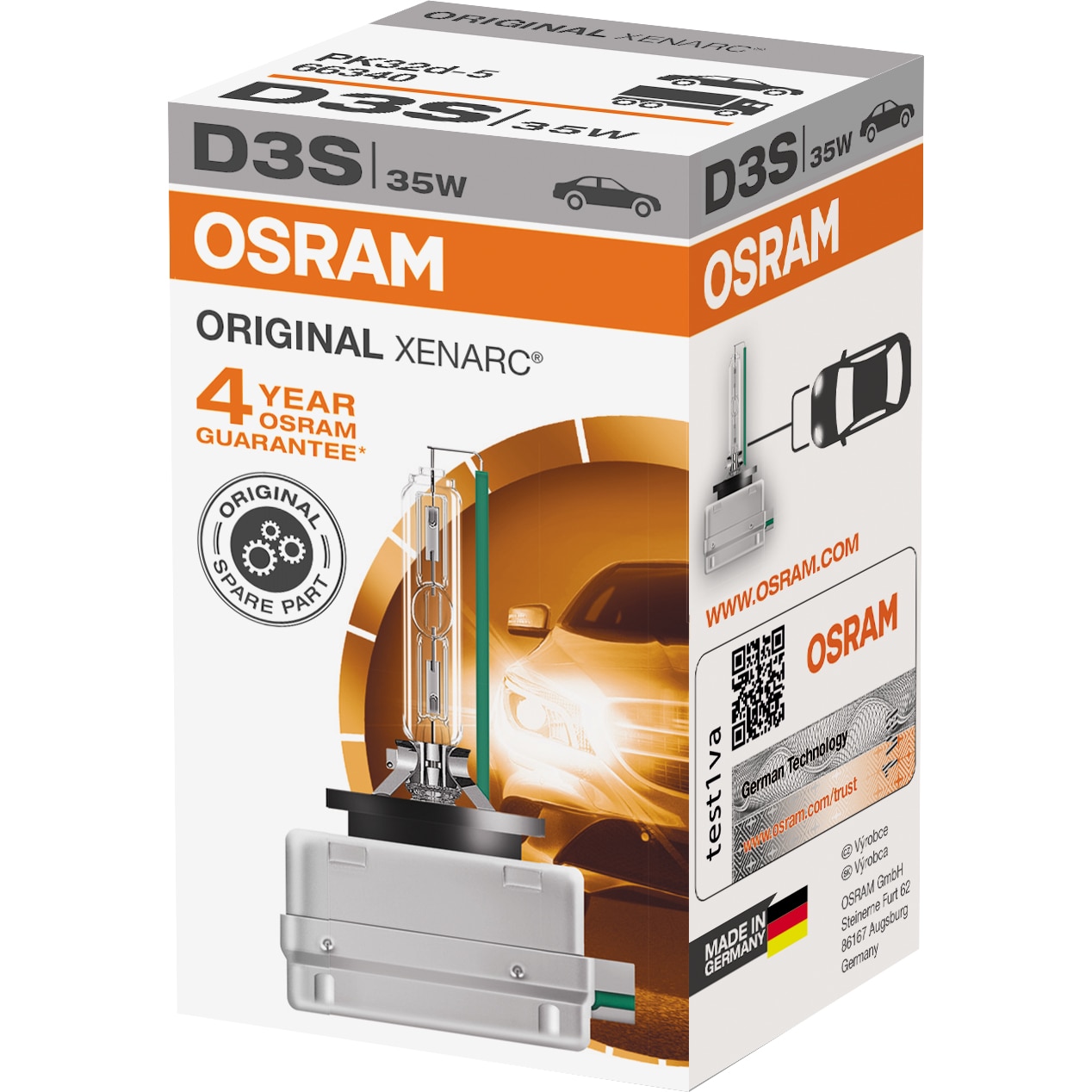 Osram D3S Xenon Fényszóró ízzó, 35W, 1 darab 